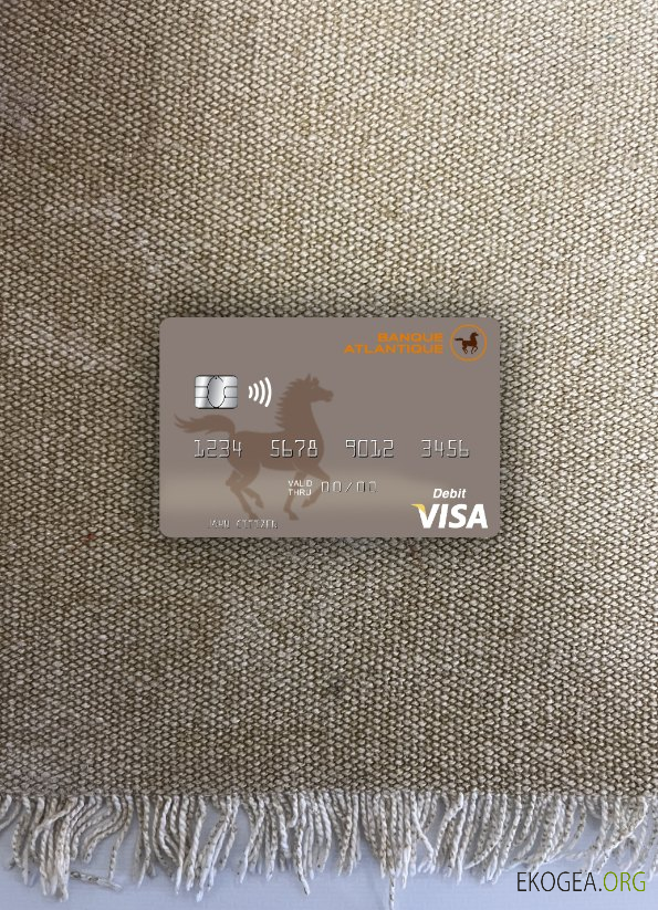 Mali Banque Atlantique carte de débit visa photolook recto